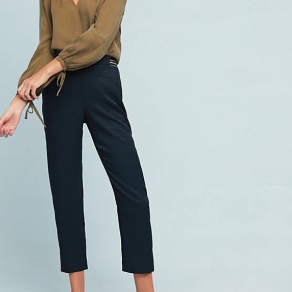 NWOT• Anthro Essential Pull On Trousers | Medium - Picture 2 of 5